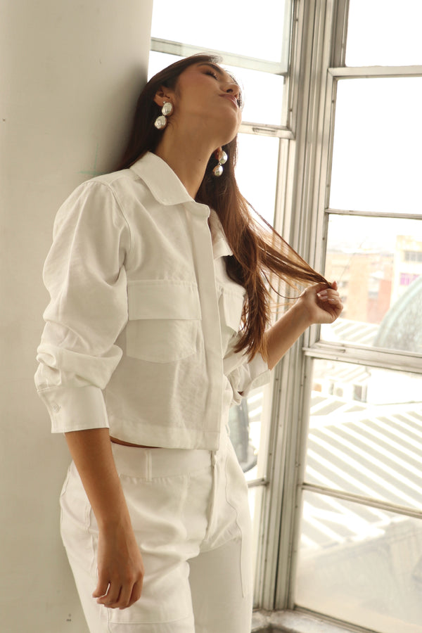 BLAZER GARDENIA BLANCO HUESO