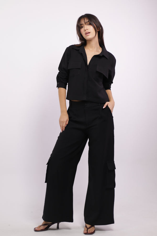 BLAZER GARDENIA NEGRO