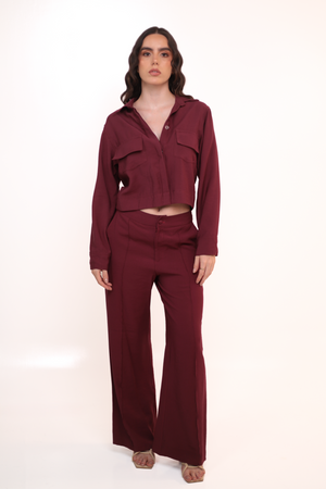 BLAZER GARNIA VINO TINTO