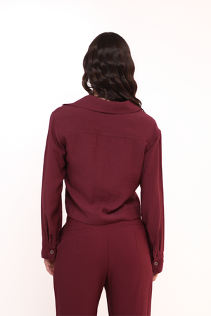 BLAZER GARNIA VINO TINTO