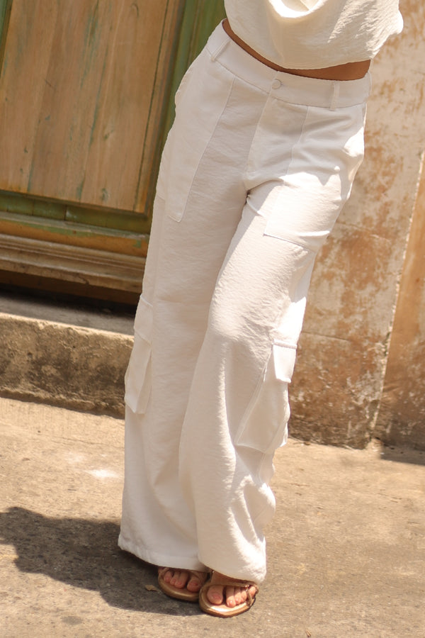 PANTALON SAUTRY BLANCO HUESO