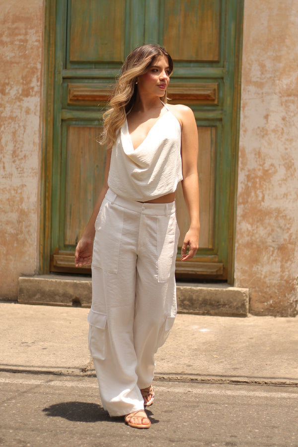 PANTALON SAUTRY BLANCO HUESO
