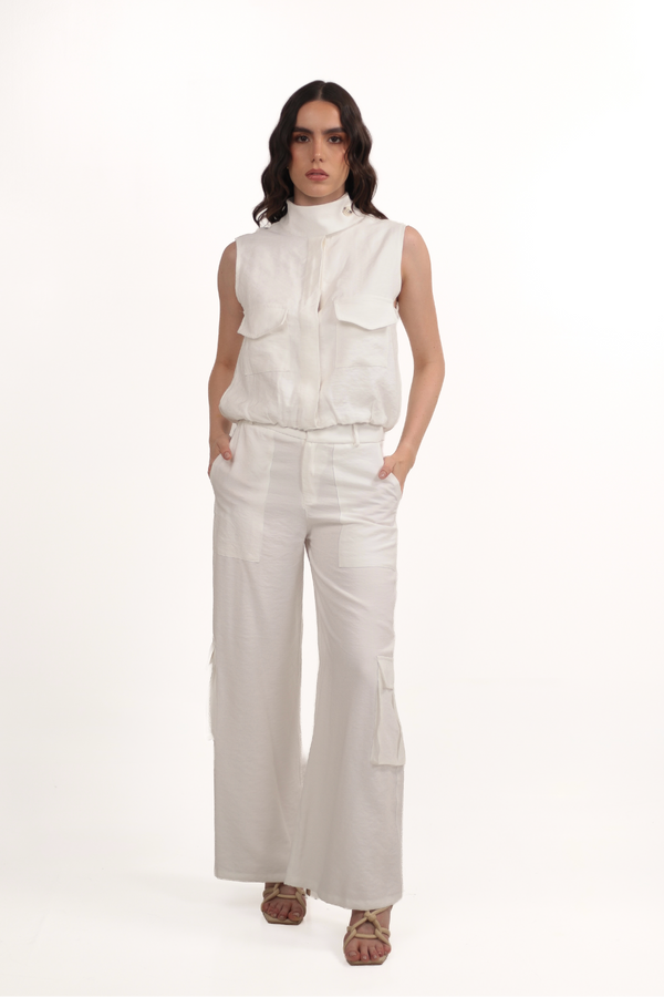GOLDEN VEST BLANCO HUESO