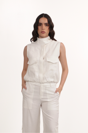 GOLDEN VEST BLANCO HUESO