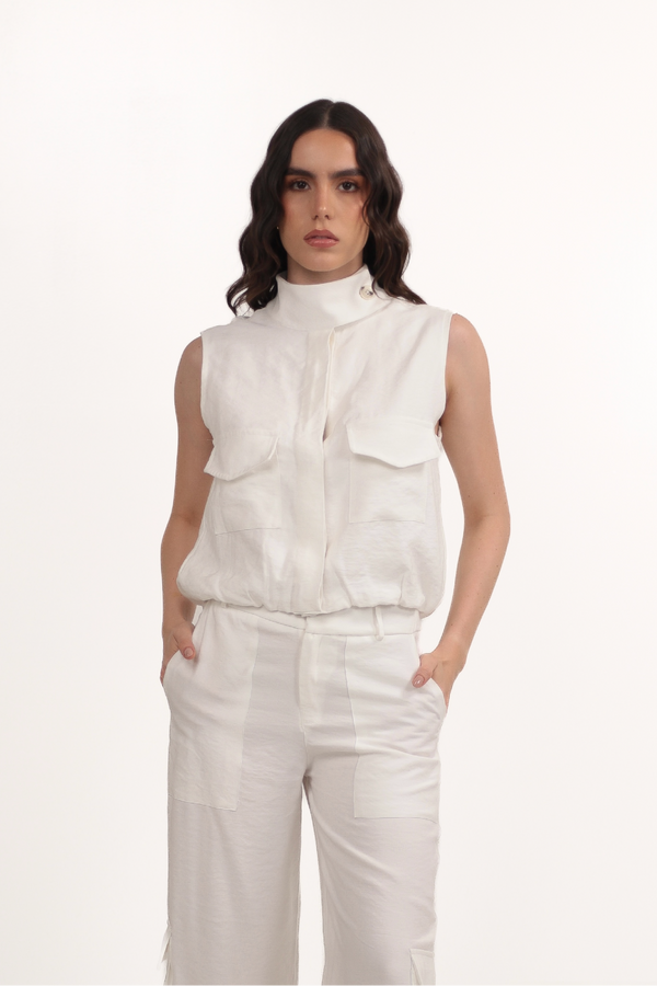 GOLDEN VEST BLANCO HUESO
