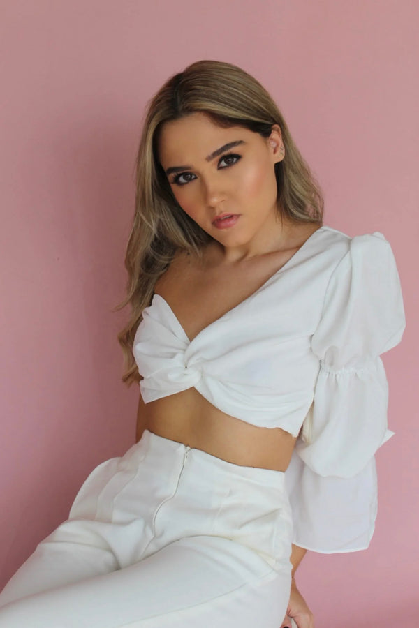 TURY TOP BLANCO HUESO